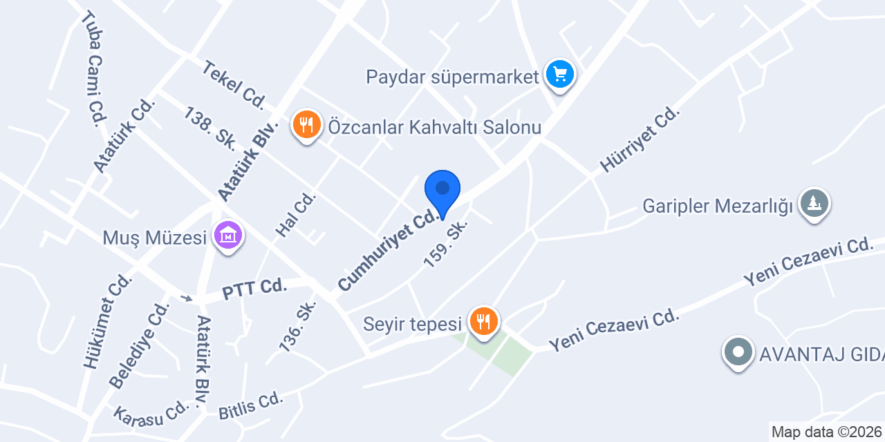 Güneysu Veteriner Kliniği konumu