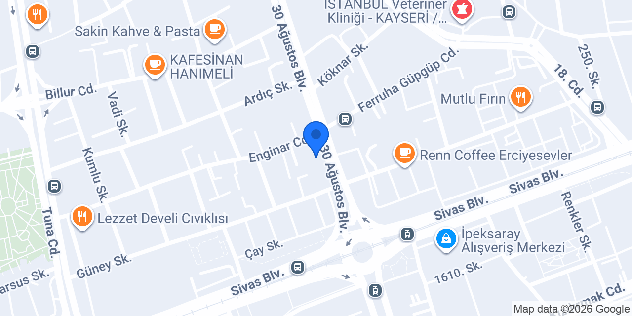 Evce Unlu Mamulleri konumu