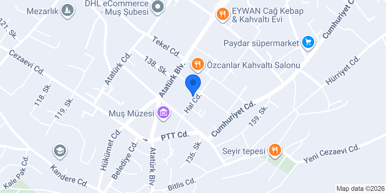 MUŞ SMMM ODASI konumu