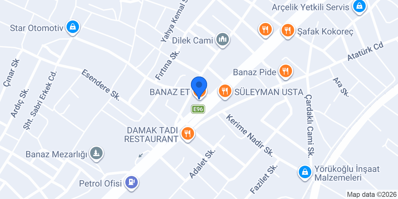 BANAZ ET konumu
