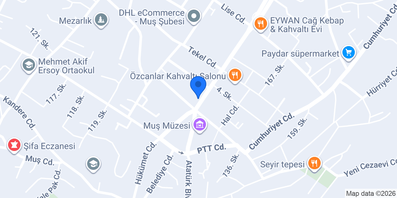 BABA DÖNER MUŞ konumu