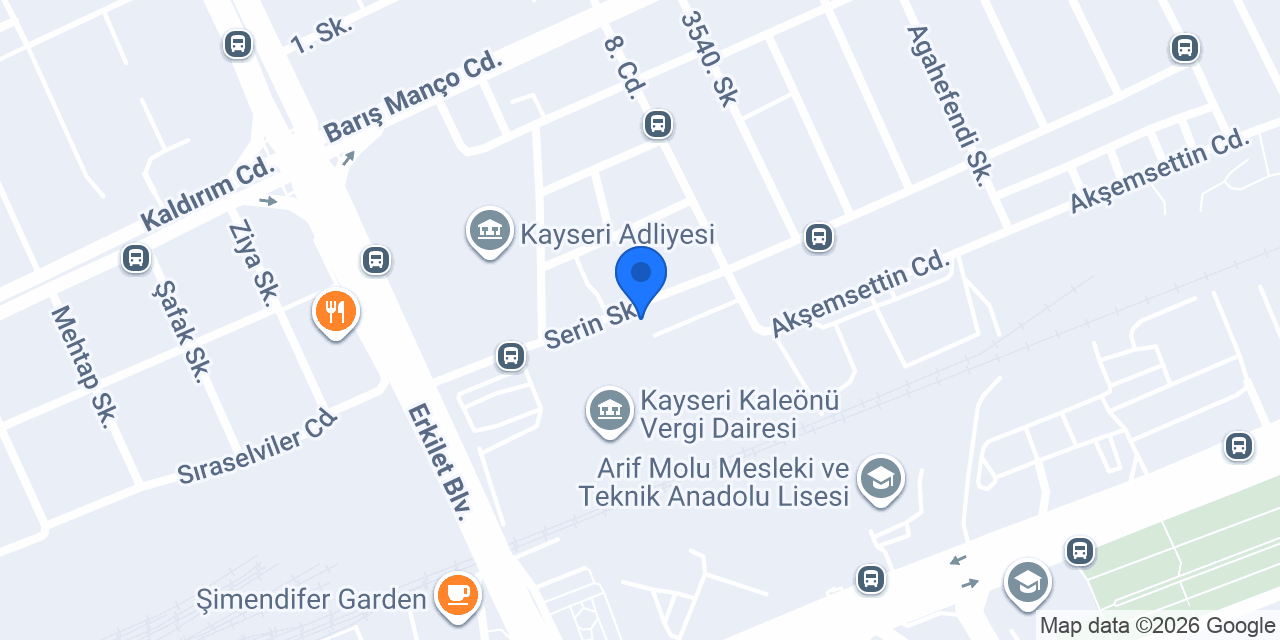 Kayseri 13. Noter konumu
