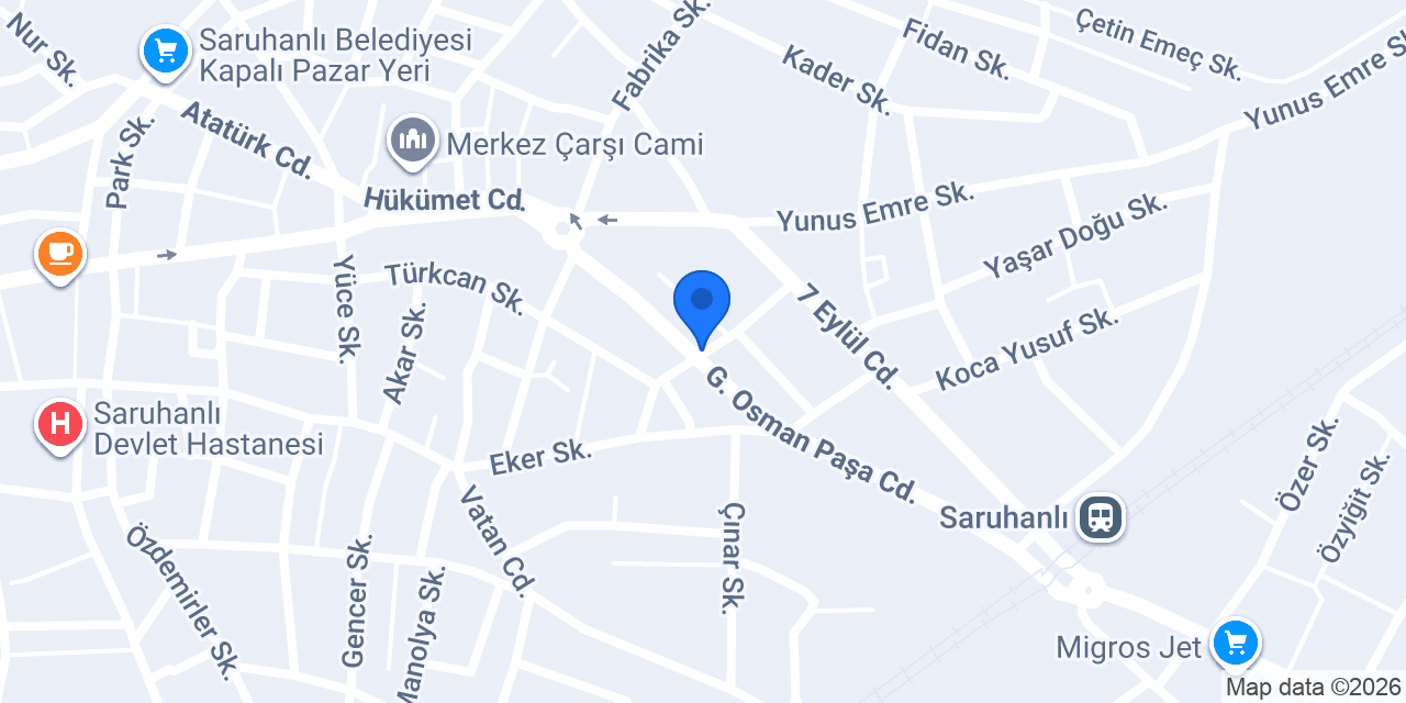 Saruhanlı Emlak konumu