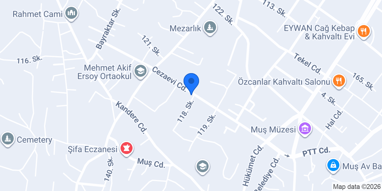 Botanik Eczanesi Muş konumu