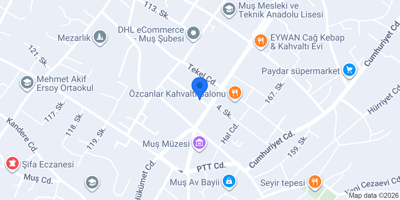 Özel Dilan Mert Sürücü Kursu konumu