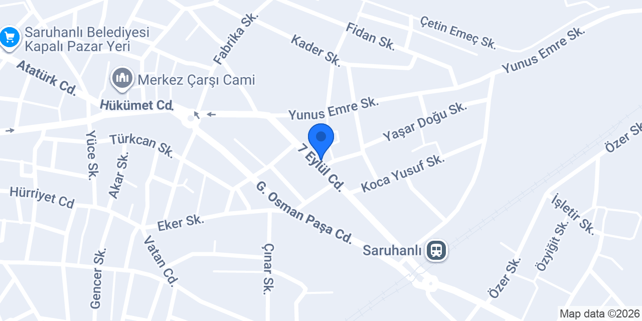 BAMBİ YATAK SARUHANLI konumu