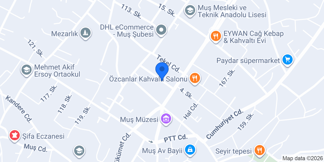 muş kebap konumu