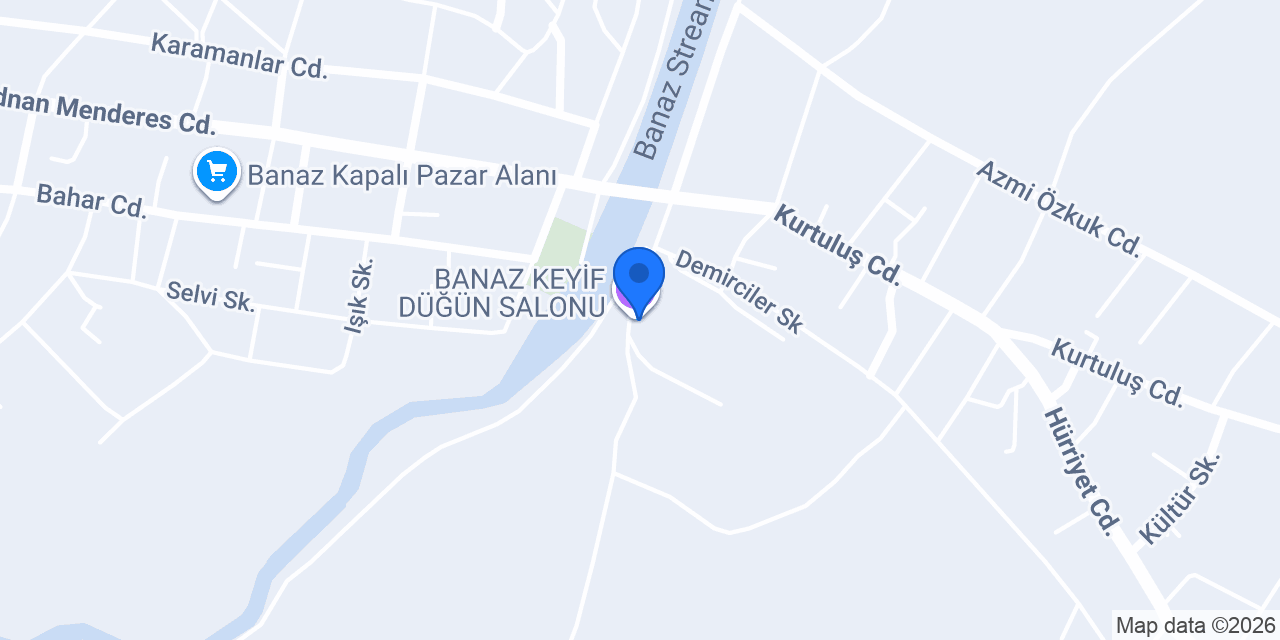 BANAZ KEYİF DÜĞÜN SALONU konumu