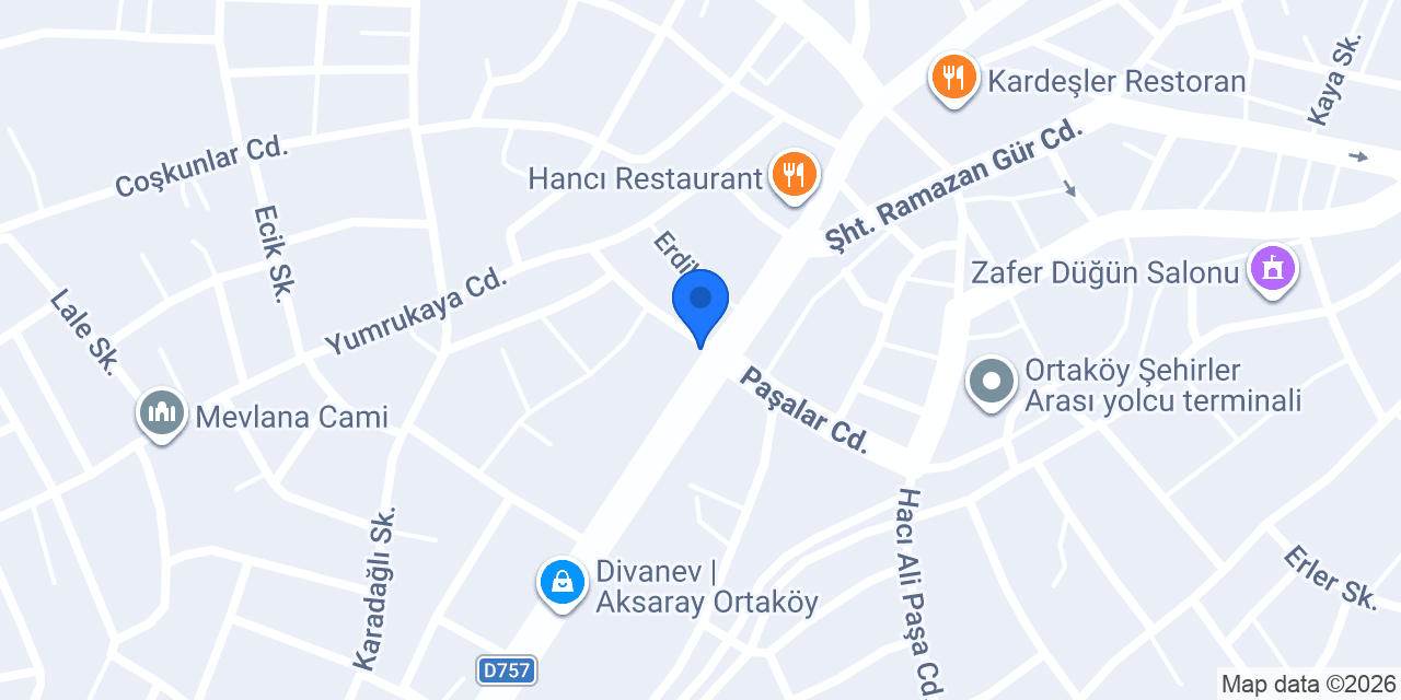 ORTAKÖY MAQAM OTEL konumu