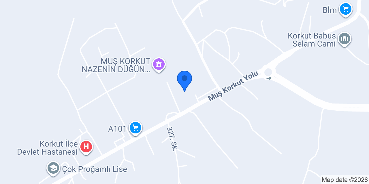 Korkut Belediyesi konumu