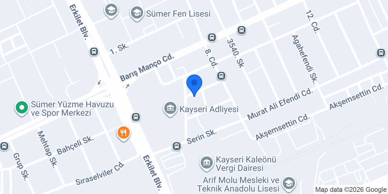 Nazende Yemek konumu