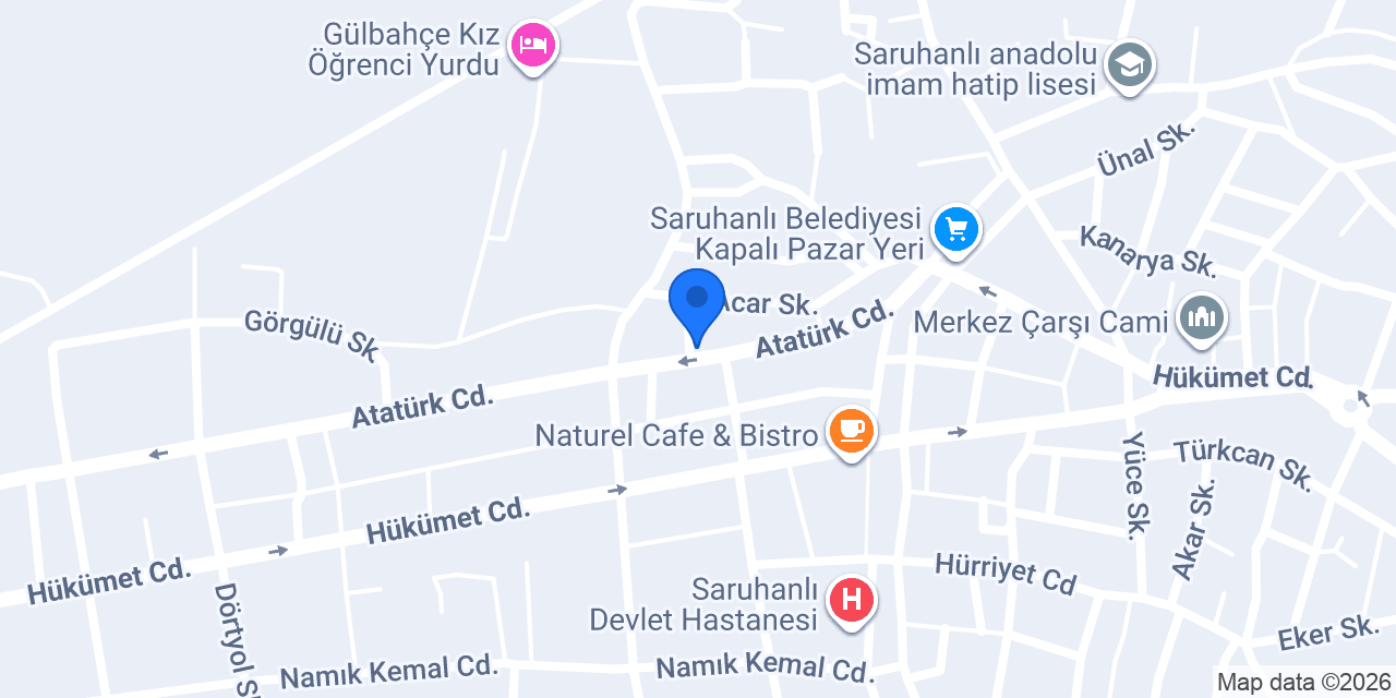 Bambi Yatak - Çalışkan Mobilya konumu