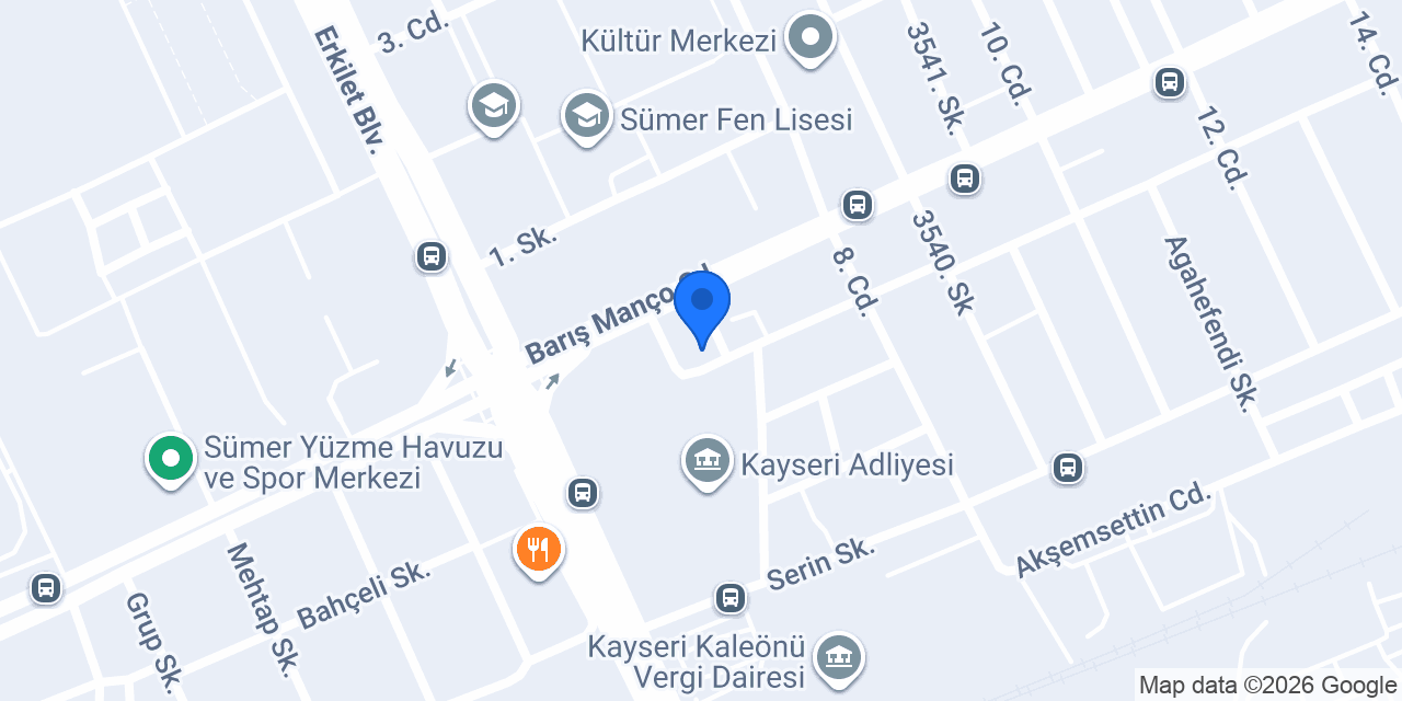 Dallas Pizza konumu