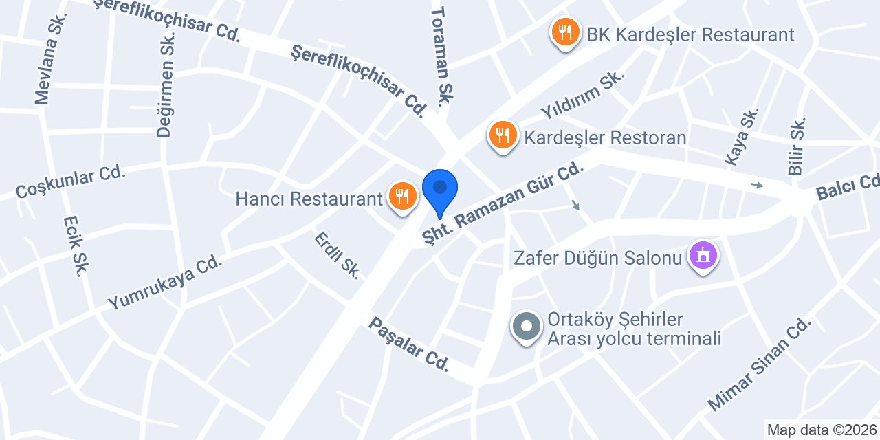Ortaköy Kuaför konumu
