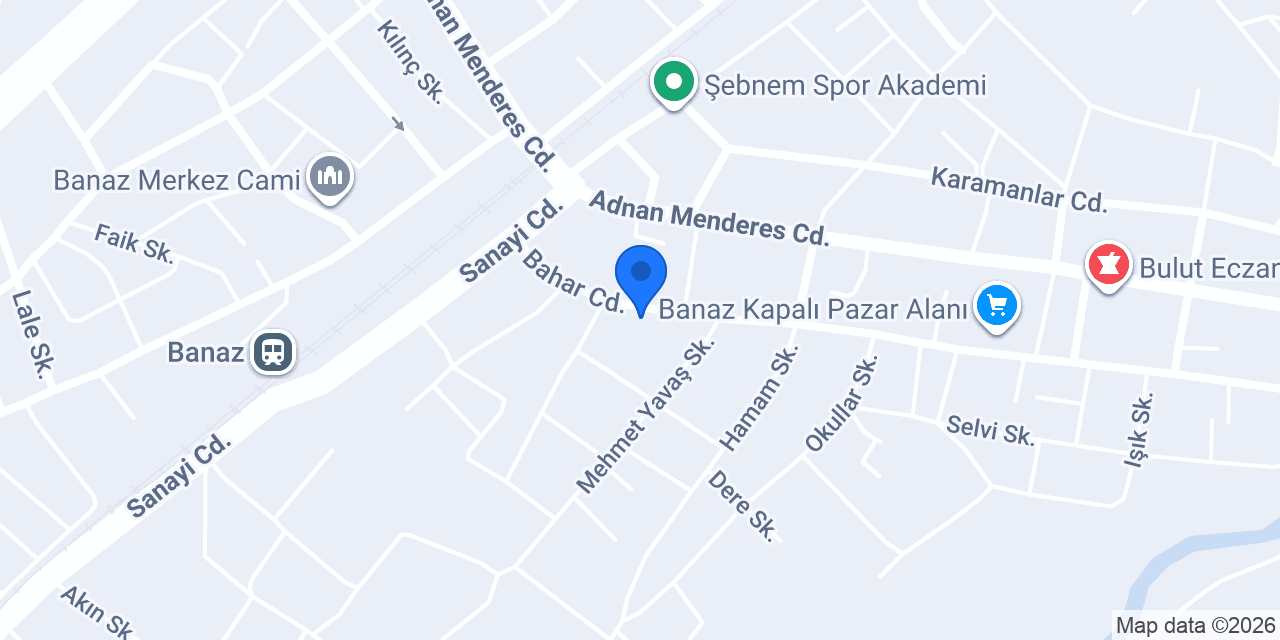 Banaz Fizyoterapi konumu