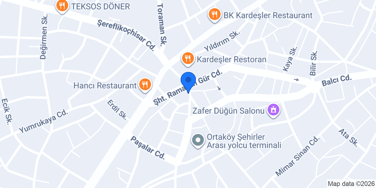 Bayraktar Veteriner Kliniği konumu