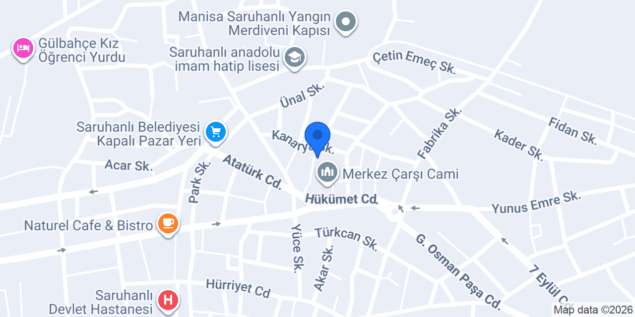 Turkuaz Kuaför Fatoş konumu
