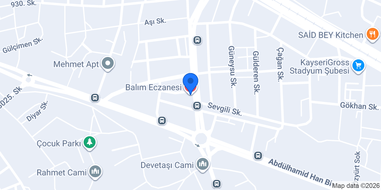 Balım Eczanesi konumu