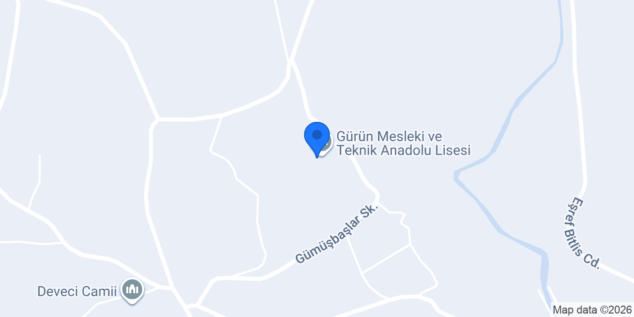 Gürün Mesleki ve Teknik Anadolu Lisesi konumu