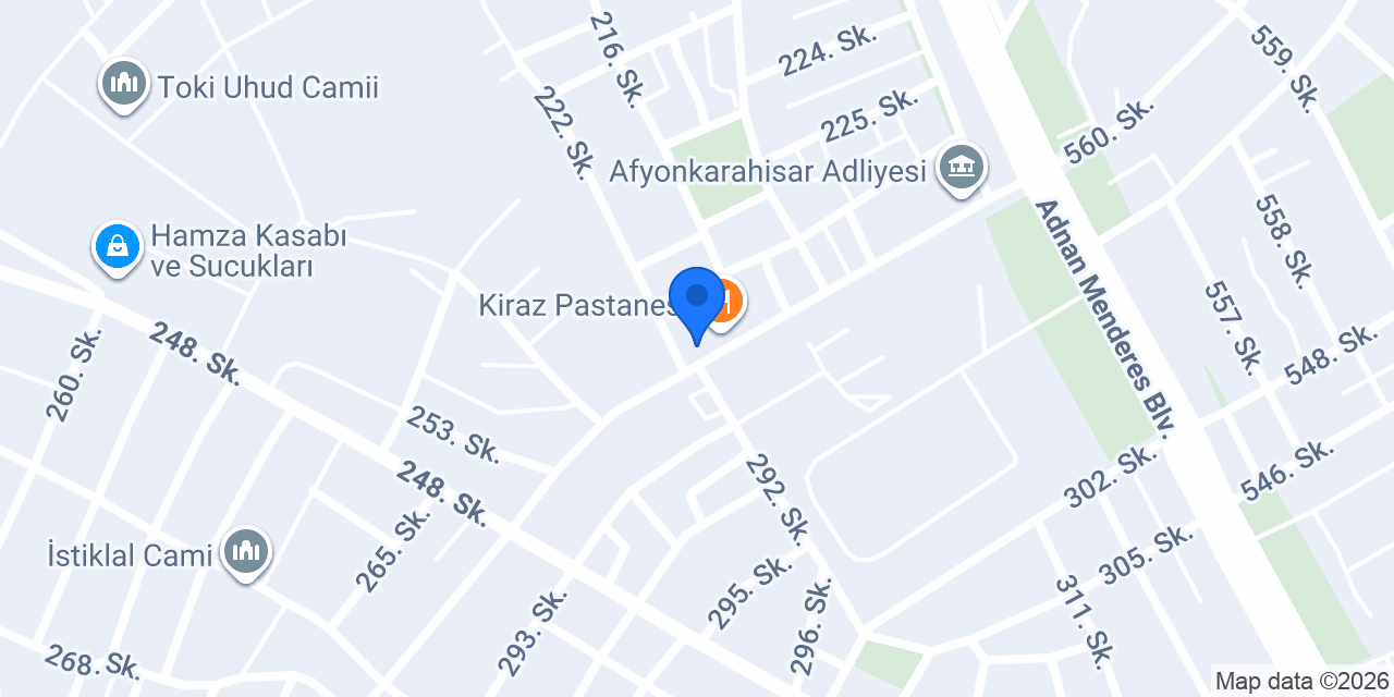 AFYON TEKBİR SUCUKLARI konumu