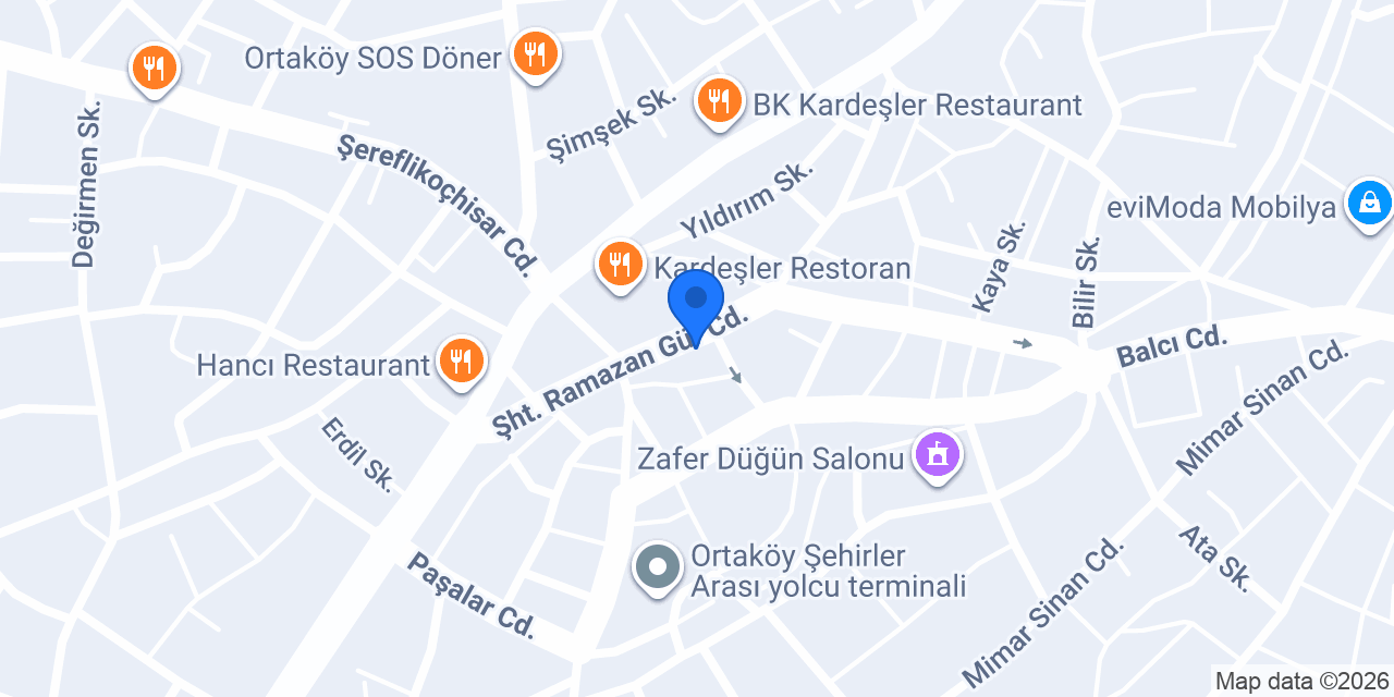 Şanzelize kebap 68 konumu