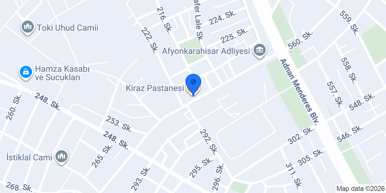 Kiraz Pastanesi konumu