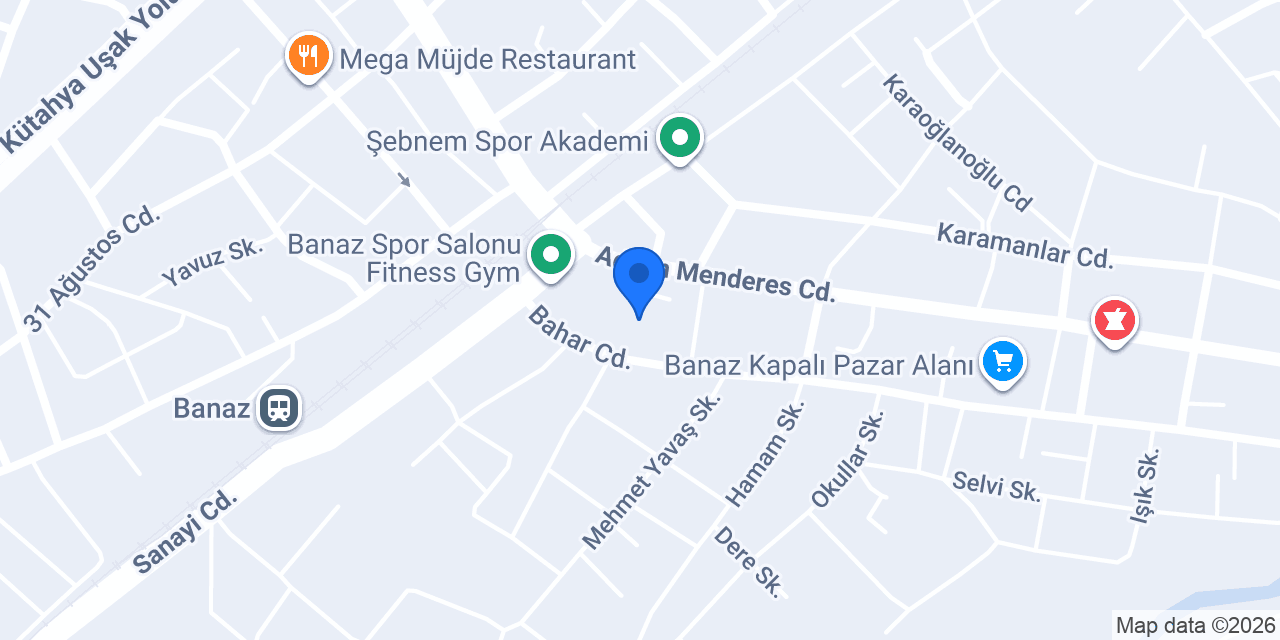 Banaz Vergi Dairesi konumu