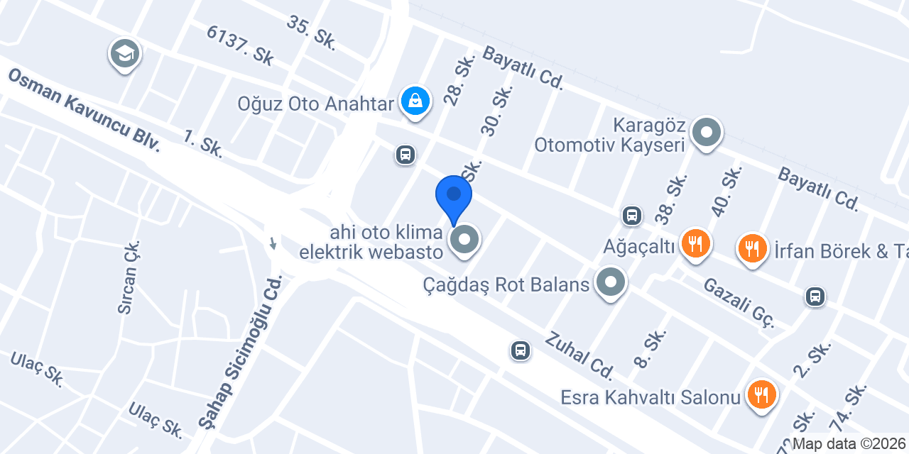 Aydın Opel Özel Servis konumu