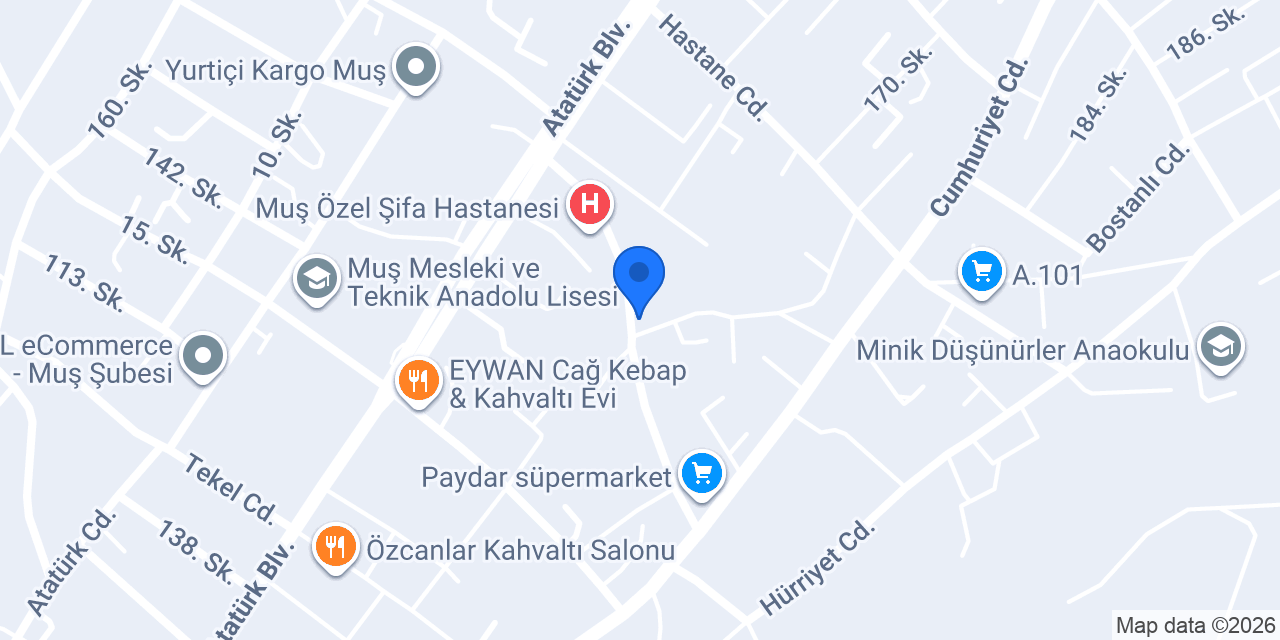 Taron Muş Kahvaltı Evi konumu