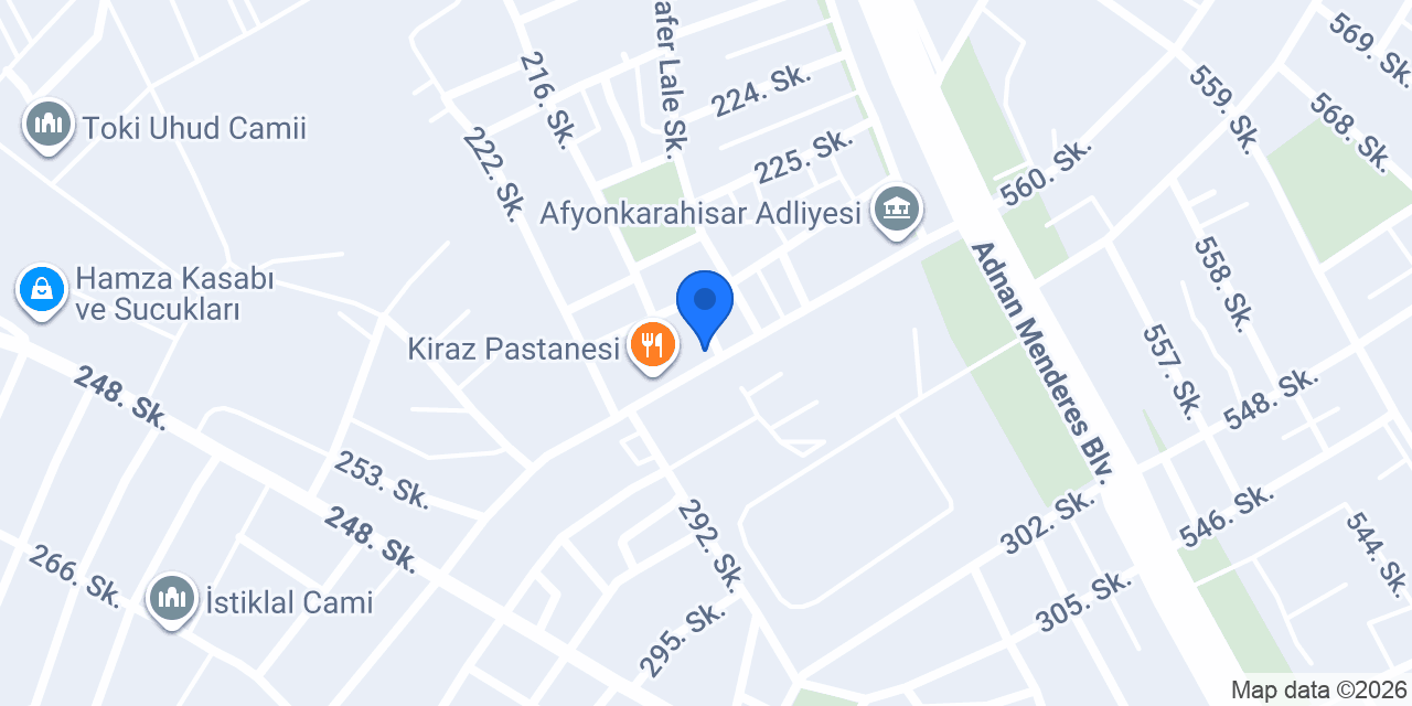 Çakır Hukuk Bürosu konumu
