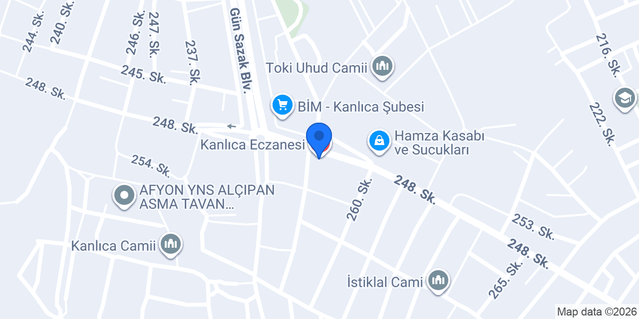 Kanlıca Eczanesi konumu