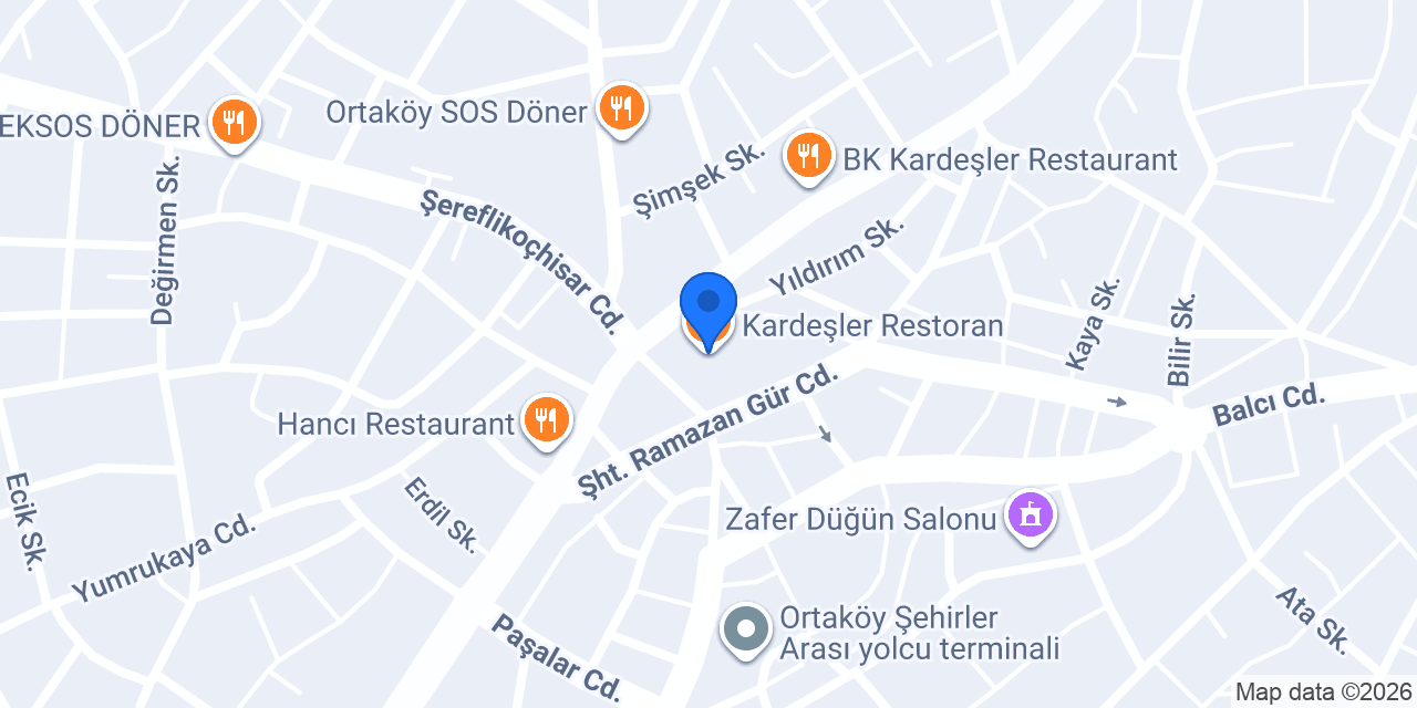 Kardeşler Restoran konumu