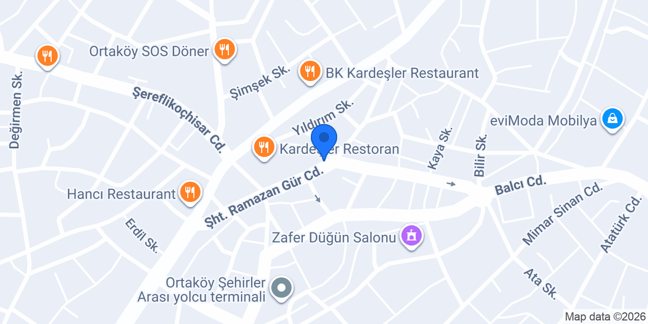 Halkbank Ortaköy Şubesi konumu