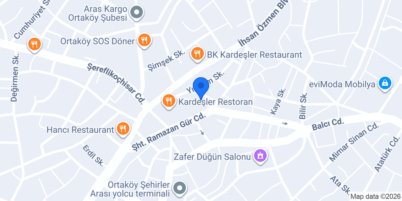 Papatya Pide Salonu konumu