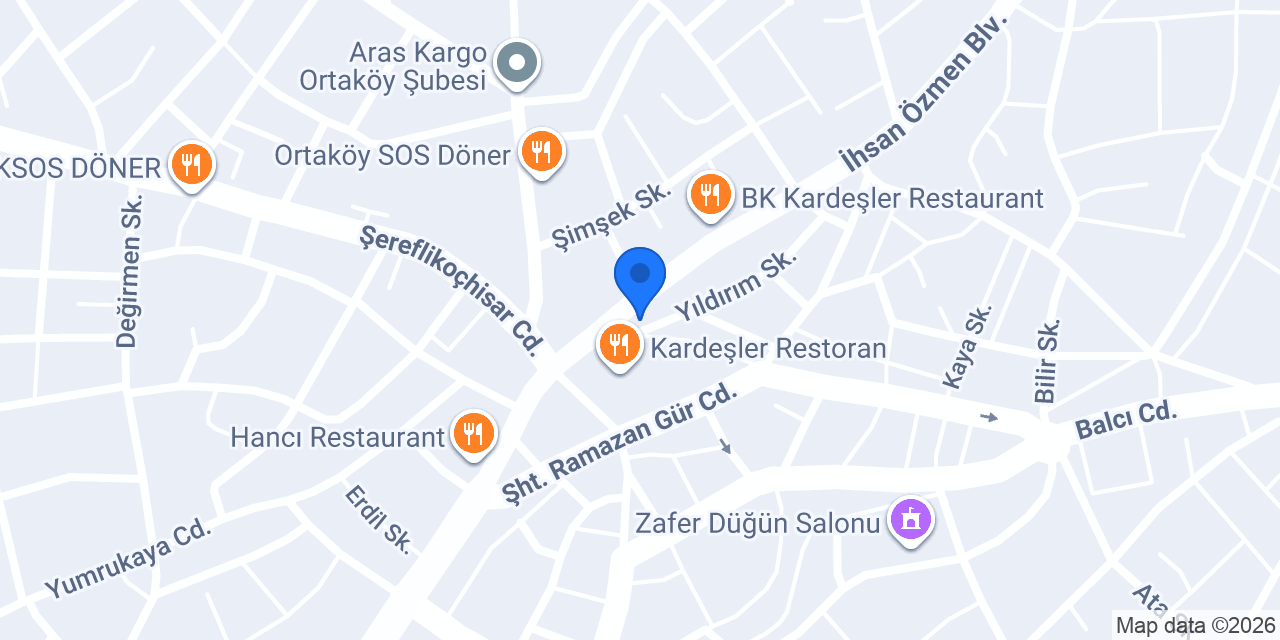 Talip Miraçdağ Diş Hekimi konumu