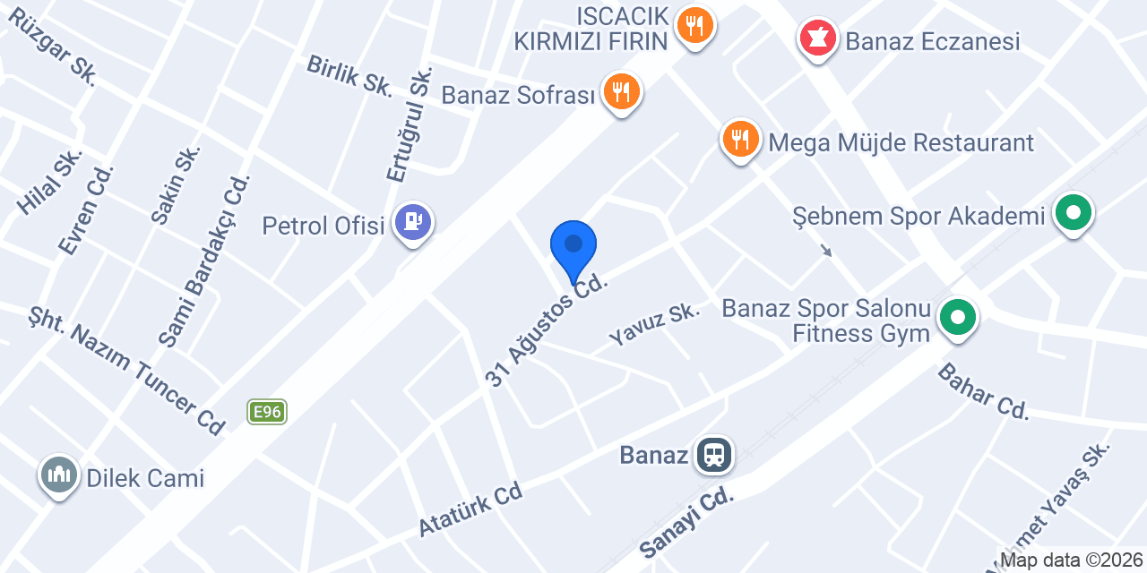Banaz Halk Eğitim Merkezi konumu
