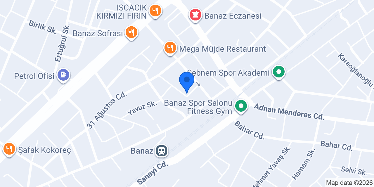 Banaz Noterliği konumu
