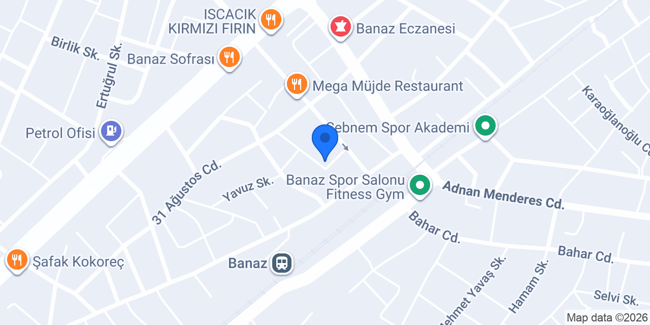 Banaz Matbaası konumu