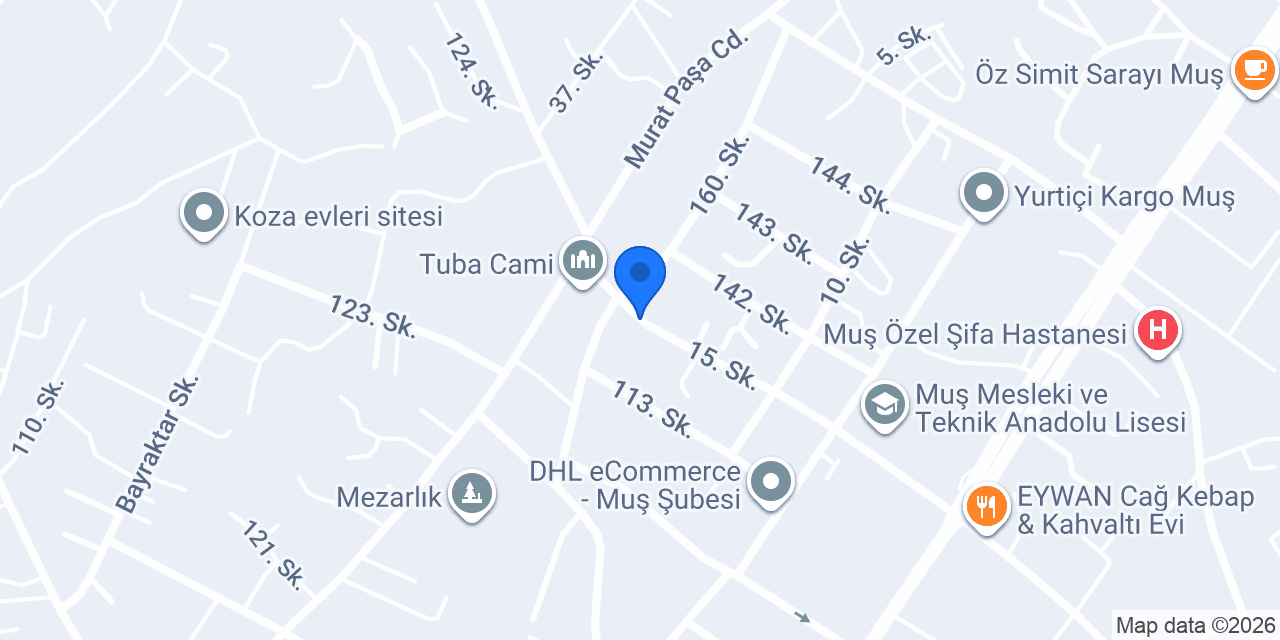 Muş Serhat Pet Shop konumu