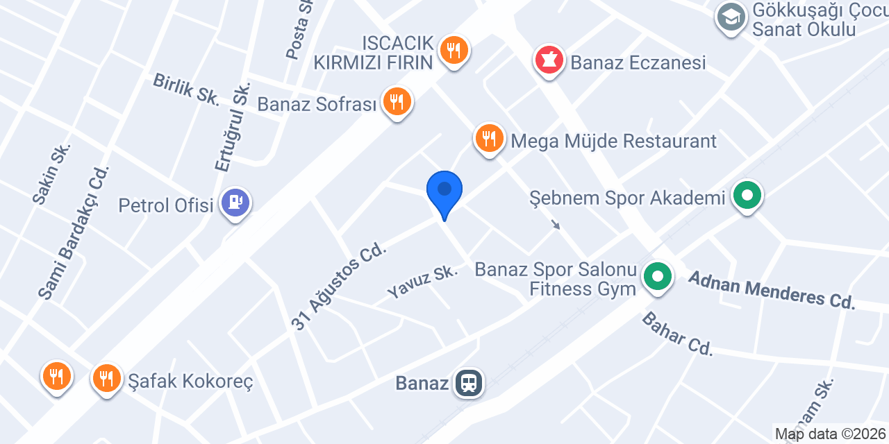 Papatya Pastane ve Kafe konumu