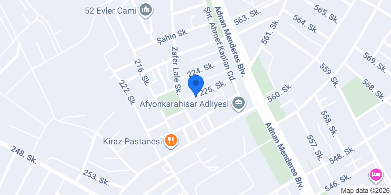 Avukat Cafer Yılmaz konumu