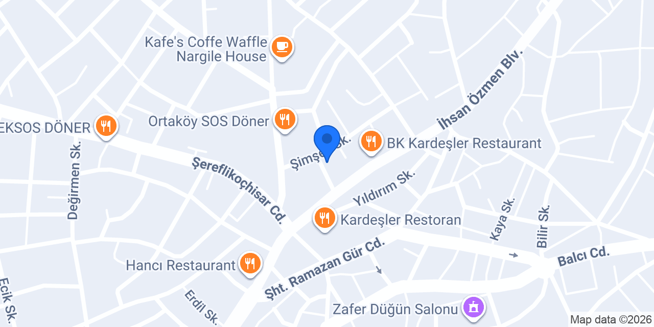 Cafe Bahane Ortam Şahane konumu