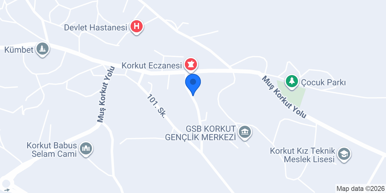 Korkut Pekbay apart otel konumu