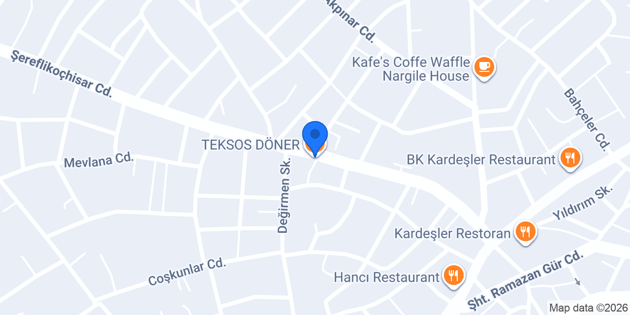 TEKSOS DÖNER konumu
