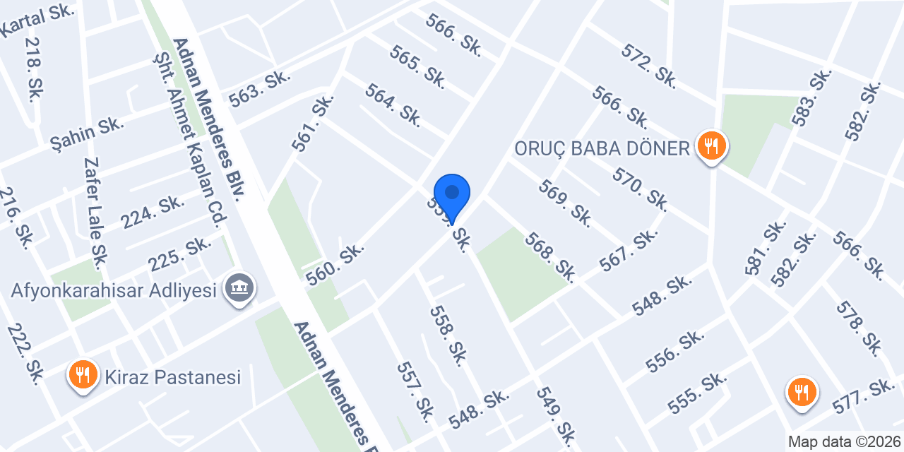 03Afyon03 Tesisat konumu