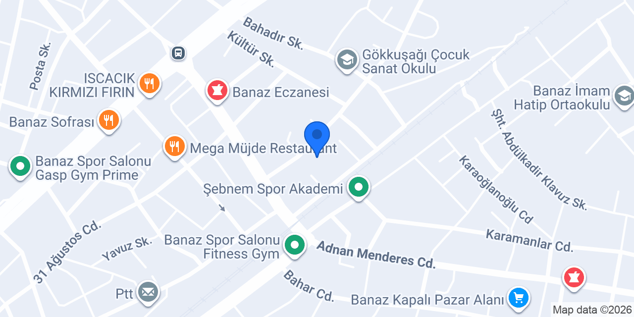 BANAZ ÖZEL KARDELEN MTSK konumu