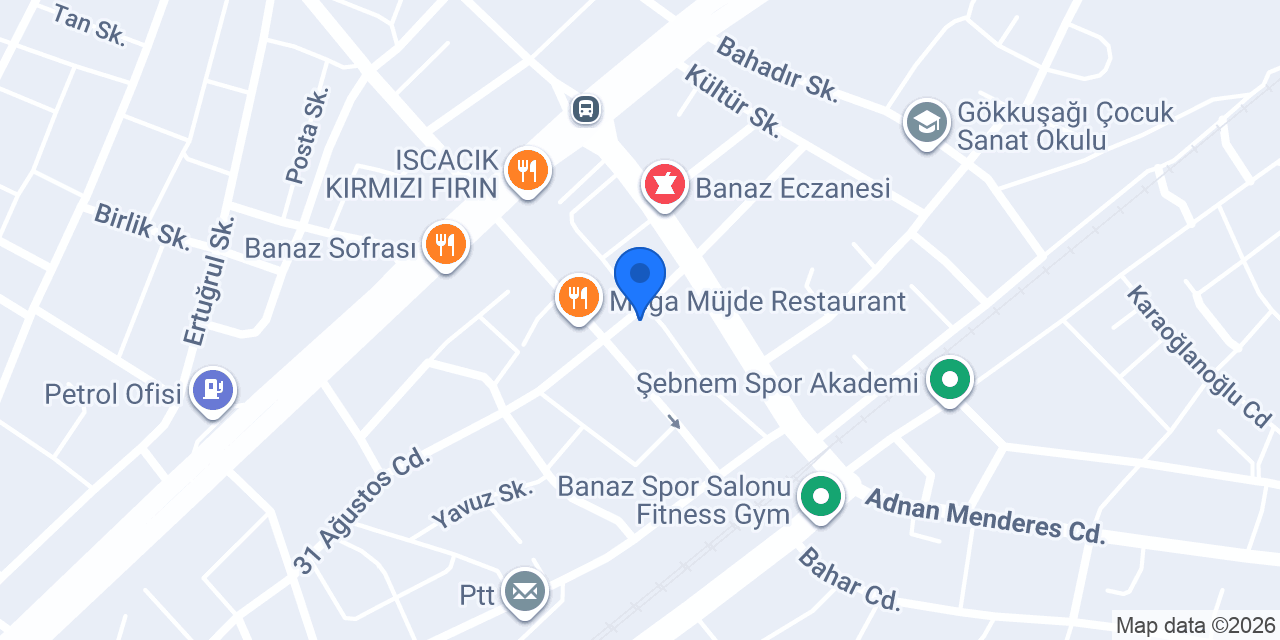 Banaz Orkide Çiçekçilik konumu