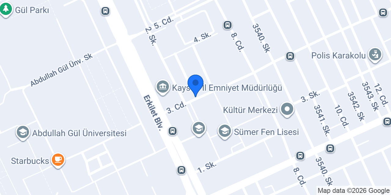 Sümer Taksi konumu