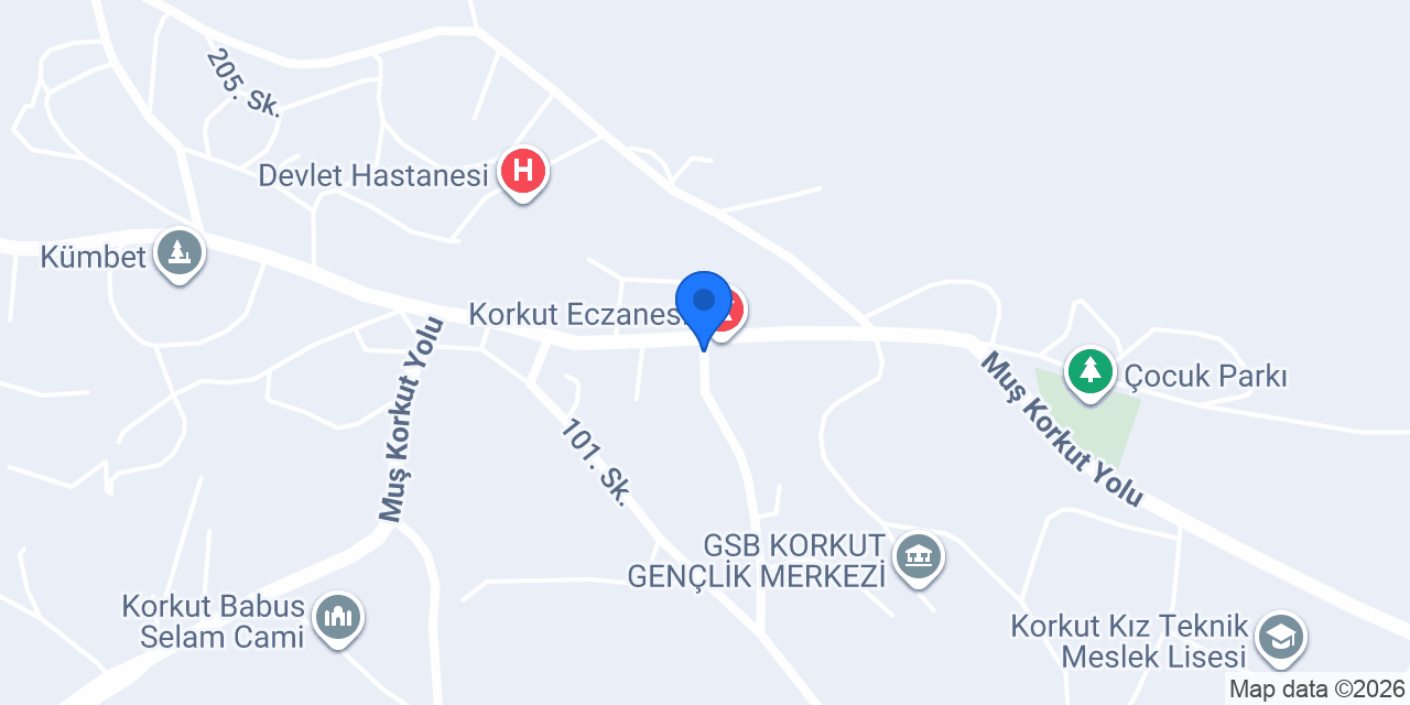 Korkut Noterliği konumu