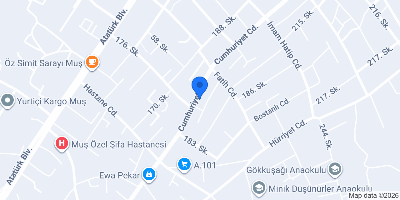 Muş petshop konumu